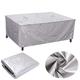 Garden Furniture Covers 160x160x75cm Cube Patio Furniture Covers Waterproof Garden Furniture Covers Patio Furniture Covers 420D Garden Furniture Cover Anti-UV Windproof - Silver