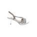 I.Miller Heels: Silver Shoes - Women's Size 9 - Open Toe