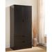 Foundry Select Aleana Armoire Wood in Black | Wayfair B8B943EECDFB48F28B2A6FF74E97C31F