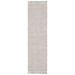 Gray/White 2'3" x 20' Indoor Area Rug - Breakwater Bay Gatson Handwoven Area Rug in Gray/Brown Polyester/Viscose/Wool/Jute & Sisal | Wayfair
