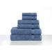 Eider & Ivory™ Lovette 6 Piece Turkish Cotton Towel Set Terry Cloth/Turkish Cotton in Blue/Navy | 27 W in | Wayfair