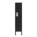 Inbox Zero Letti 1 - Shelf Storage Cabinet Stainless Steel in Black/Gray | 54 H x 15 W x 15 D in | Wayfair FE35E0A80AB04CDCBA2D6D62FF06E2F6