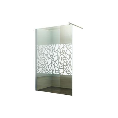 Duschabtrennung Walk-In Seitenwand Breite: 70 cm Glas: Scherben