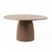 Modrest Sheridan Mid-Century Modern Walnut Round Dining Table