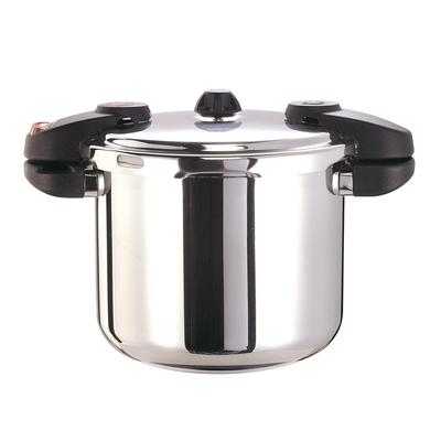 8 Qt Stainless Steel Pressure Cooker, Small Canning Pot with Lid, Easy to Clean Stove Top Pressure Canner, Can Cooker