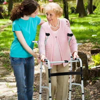 Foldable Rehabilitation Auxiliary Walker with 5 Inch Wheels