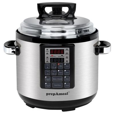 6QT Pressure Cooker, Programmable Instant Cooker Pressure Pot with Slow Cooker, Rice Cooker, Steamer, Sauté, Yogurt, Warmer