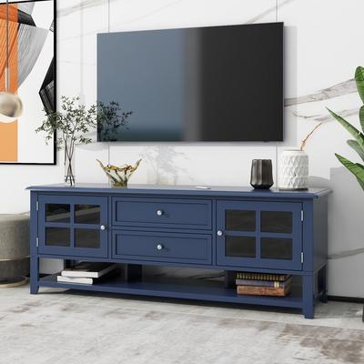 Modern Entertainment Center with Multifunctional Storage Space, TV Cabinet, Media Console for Living Room