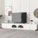 Luxurious TV Stand with Fluted Glass Doors, Elegant Media Console for TVs Up to 80'', TV Cabinet with Tempered Glass Shelf