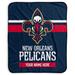 "Pegasus New Orleans Pelicans 50"" x 60"" Stripes Personalized Fleece Blanket"