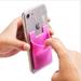 Silicone Phone Case 3pcs Silicone Holder Cellphone Holder Back Sticker Adhesive Phone Holder for Stick On Wallet Sleeve Credit (Rose Red) Cellphone Purse Cellphone Purse