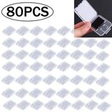 80Pcs Case Holder for Micro SD SDHC Memory Card Box Storage Hard Plastic N865