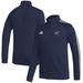 Men's adidas Navy Columbus Blue Jackets Raglan Full-Zip Track Jacket