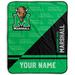 Pegasus Marshall Thundering Herd 50" x 60" Split Wordmark Personalized Fleece Blanket