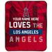 Pegasus Los Angeles Angels 50" x 60" City Skyline Personalized Fleece Blanket