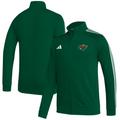 Men's adidas Green Minnesota Wild Raglan Full-Zip Track Jacket