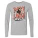 Men's 500 Level Gray Becky Lynch Name Rough Long Sleeve T-Shirt