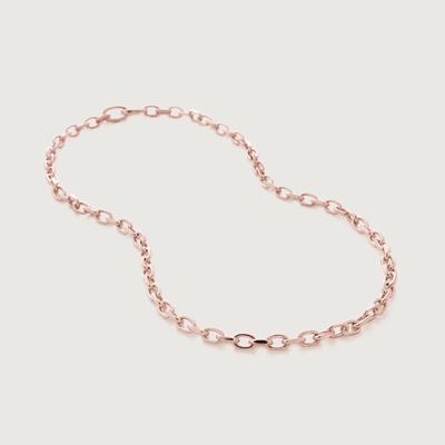 Rose Gold Alta Capture Mini Link Necklace Adjustable 48cm/19'