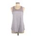 Reebok Active Tank Top: Gray Print Activewear - Women's Size 3