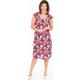 Brands - Klass Floral Print Pleated Dress Red/Blue Women's