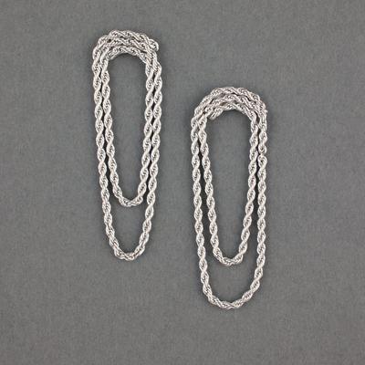 Lucky Brand Rope Stud Earring - Women's Ladies Accessories Jewelry Earrings in Silver
