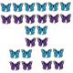 ifundom 6 Sets Butterfly aluminum film balloon balloons garland party favors birthday party supplies Fairy Balloon ornament for kids party balloons for kids arch decor Gift baby inflatable