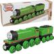 Thomas & Friends Wooden Railway Toy Train Henry Push-Along Wood Engine & Coal Car for Toddlers & Preschool Kids Ages 2+ Years