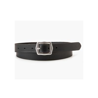 Ledergürtel LEVI'S "WOMEN'S LUX LEATHER BELT", Damen, Gr. 80, schwarz (regular schwarz), Leder, casual, Gürtel Image