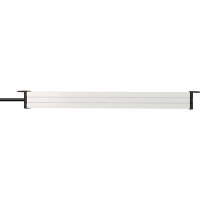 Steckdosenleiste BRENNENSTUHL "Alu-Line 19"", schwarz (silber, schwarz), B:6cm H:52cm T:5cm, Steckdosenleisten