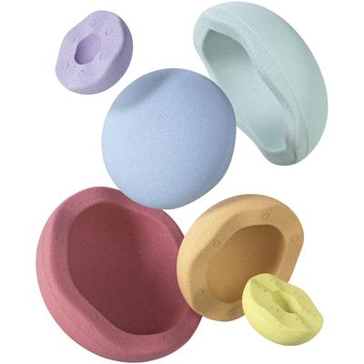 Balancetrainer STAPELSTEIN "Inside rainbow pastel", bunt (rainbow pastel), Balancetrainer, Kinder, Ø, Polypropylen