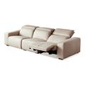 Lilac Garden Tools 119.29" Upholstered Reclining Sofa Polyester in Brown | 32.68 H x 119.29 W x 43.31 D in | Wayfair