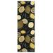 Black 72 x 24 x 0.5 in Kitchen Mat - Town & Country Living Livie Fresh Lemon Everwash Washable Non-Slip Backing Kitchen Runner Rug | Wayfair