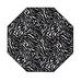 Black/White Octagon 8' x 8' Area Rug - Everly Quinn Ellerslie Animal Print Machine Woven Nylon Area Rug in Black Nylon | Wayfair