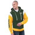 NFL Men's Huddle Full Zip Hoodie (Size XXXXXL) Green Bay Packers, Cotton,Polyester