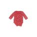 Baby Gap Long Sleeve Onesie: Red Bottoms - Size 3-6 Month