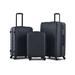 Hard-Shell Luggage Set with Hooks and TSA Lock, Spinner Wheels, 3-Piece Luggage, 20", 24", 28"