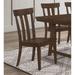 McCall Brown Oak Slat Back Side Chairs (Set of 2)