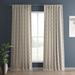 Exclusive Fabrics Textured Printed Cotton Light Filtering Curtains for Bedroom and Living room (1 Panel)