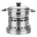 Spirit Cooker with Pot | Efficient Alcohol Stove Burner | Liquid Alcohol Stove with Pot Portable Cooking Utensil for Outdoor Picnic Use