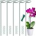 Happon 5 Pack Plant Stake Support Garden Single Stem Support Stake Plant Cage Support Rings Single Stem Plant Support Stakes with 20 Pcs Plant Clips & Plant Twist Ties