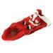 vnanda Santa Claus Dog Costume Dog Christmas Costume Running Santa Claus Riding on Pet Fasten Tape Thick Warm Plaid Color Matching Coat Dog Cat Hoodie