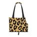 XMXY Dog and Cat Sling Carrier Collapsible Soft Pouch Brown Leopard Print Animal Pet Tote Bag Small Kitten Puppy Outdoor Travel