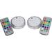 LED Lights for Disc Golf Basket Set of 2 Remote Controlled By Trademark Innovations Basket not Included