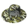 Clearanceï¼�Fdelink Cowboy Hats Sun UV Protection Hat Summer Fishing Sunshade Hat Outdoor Camouflage Breathable Sandal Hat Western Cowboy Sunshade Hat Net Hat