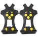 [Pack of 2] Ice Snow Grips Anti SlipOver Shoe Spikes Boot Traction Cleat Portable Ice Grippers Footwear w/ 10 Steel Studs
