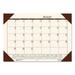 EcoTones Recycled Academic Desk Pad Calendar 18.5 x 13 Cream Sheets Brown Corners 12-Month (Aug to July): 2023 to 2024 | Bundle of 10 Each