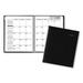 DayMinder Hard-Cover Monthly Planner with Memo Section 8.5 x 7 Black Cover 12-Month (Jan to Dec): 2024 | Bundle of 5 Each