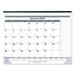 Net Zero Carbon Monthly Desk Pad Calendar 22 x 17 White/Gray/Blue Sheets Black Binding 12-Month (Jan to Dec): 2024 | Bundle of 5 Each