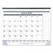 Net Zero Carbon Monthly Desk Pad Calendar 22 x 17 White/Gray/Blue Sheets Black Binding 12-Month (Jan to Dec): 2024 | Bundle of 10 Each