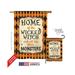 Breeze Decor 12059 Halloween Wicked Home 2-Sided Vertical Impression House Flag 28 x 40 in.